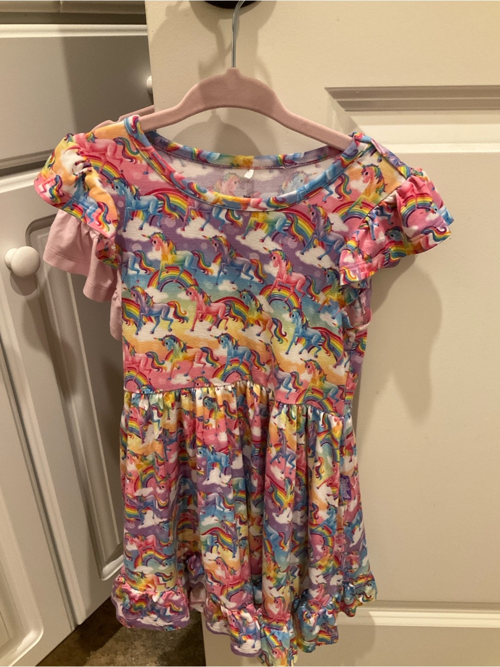 Posh Peanut Lisa Frank Markie Unicorn Twirl Dress